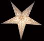 Preview: Baby Curves white / Glitter - Foldable glowing Paperstar with 5 points, 40 cm